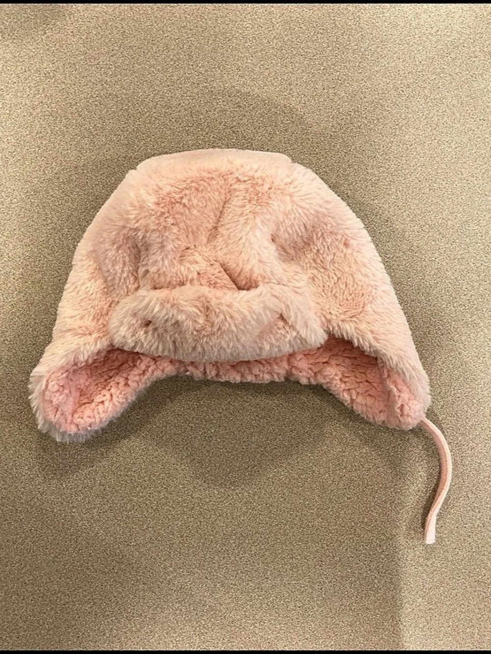 Target Pink Fuzzy Ear Flap Hat Size 2T